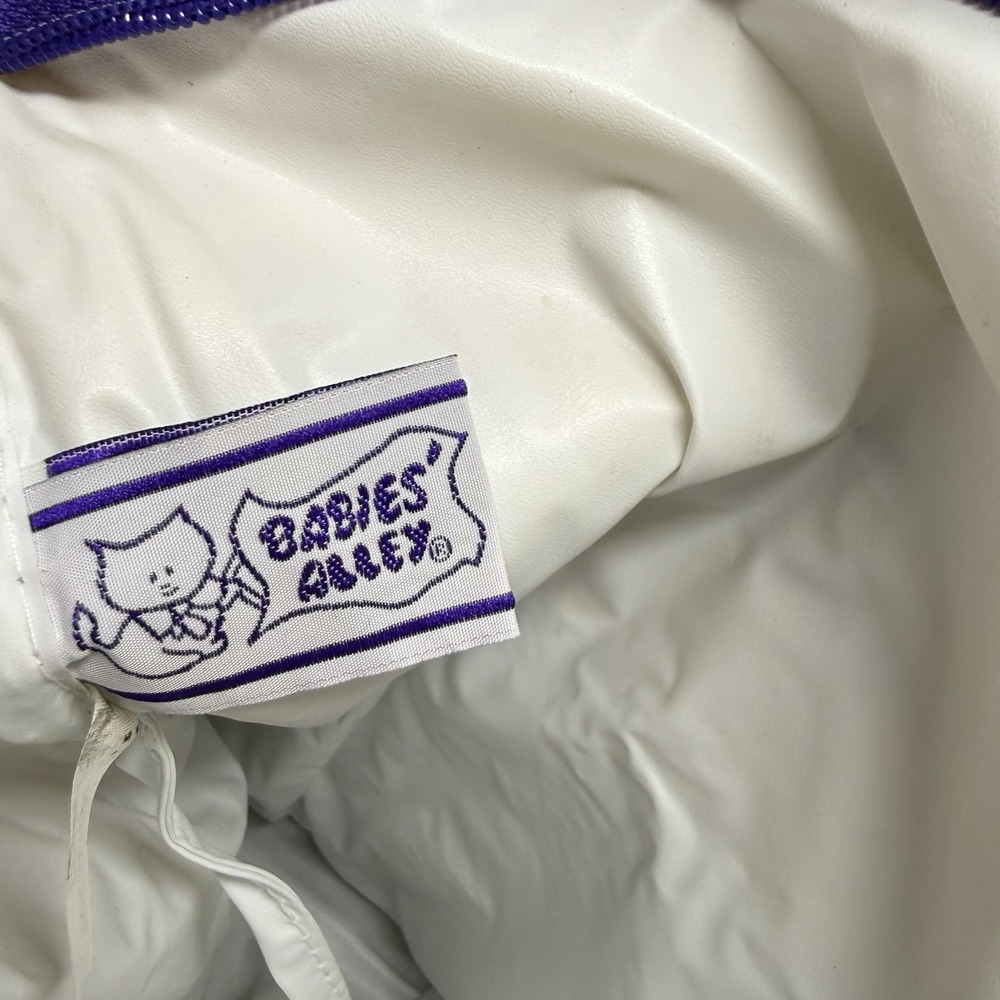 Vintage 90's Diaper Bag Babies Alley Purple Pink Patchwork With Changing Pad - Picture 5 of 12